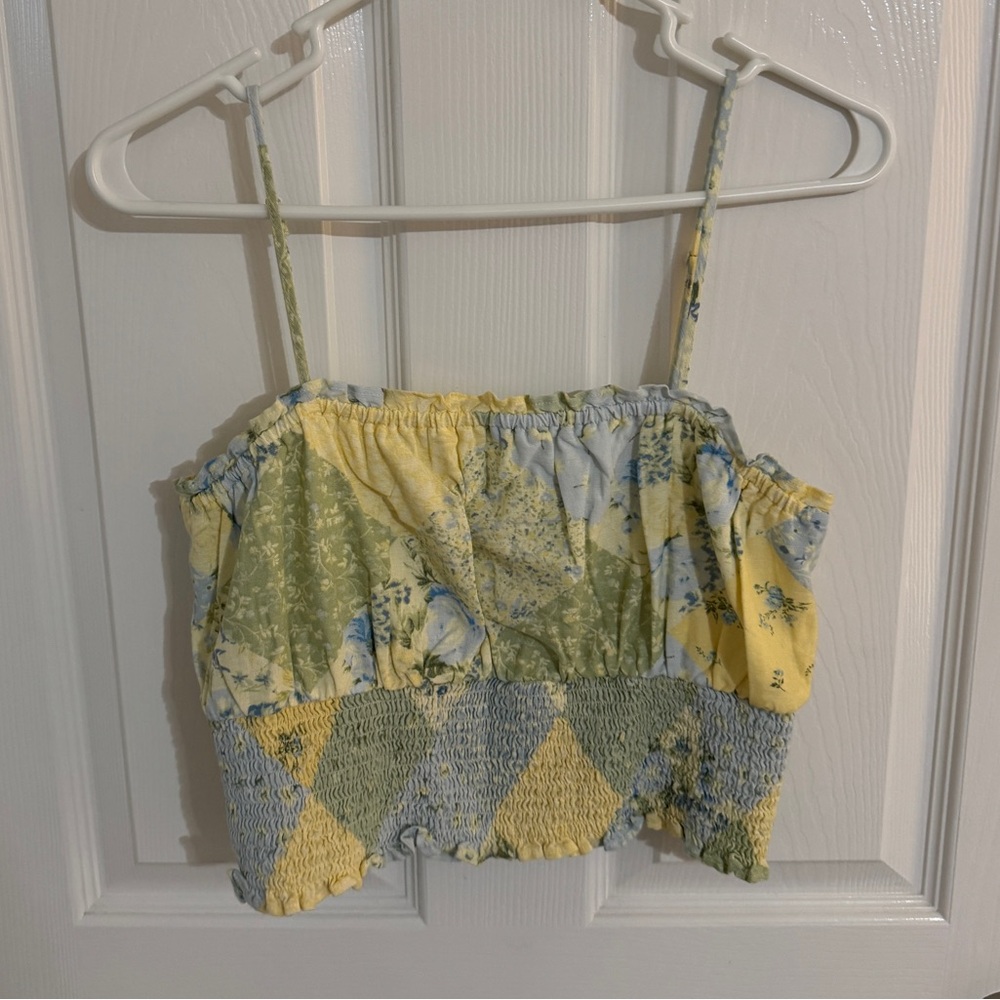 American Eagle Smocked Top